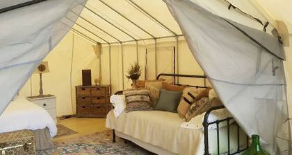 Safari Tent Getaway on a Farm near Buttermilk Falls State Park in New York