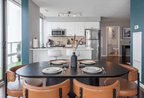 Private kitchen - City Lights & Skyline Nights, Bay Street Penthouse (Toronto)