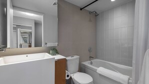 Bathroom - City Lights & Balcony Views | 2BR Downtown Gem! (Toronto)