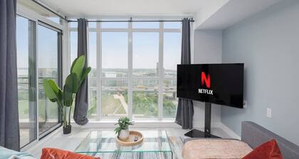 City Views & Free Parking! Stylish 2BR Downtown