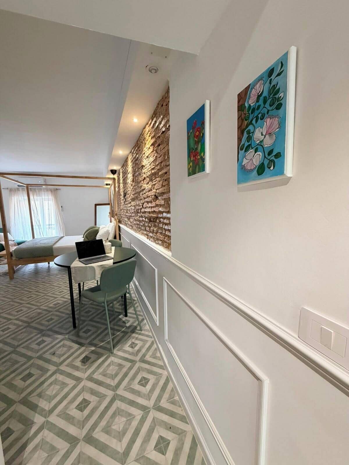 Suite Luxury, balcone, vista città | Interni