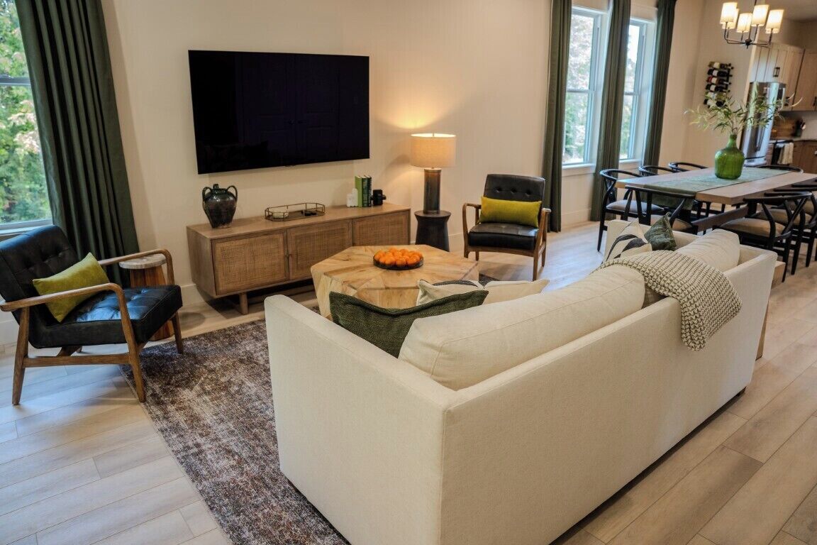 Casa de lujo, 5 habitaciones, vista a la montaña | Área de sala de estar
