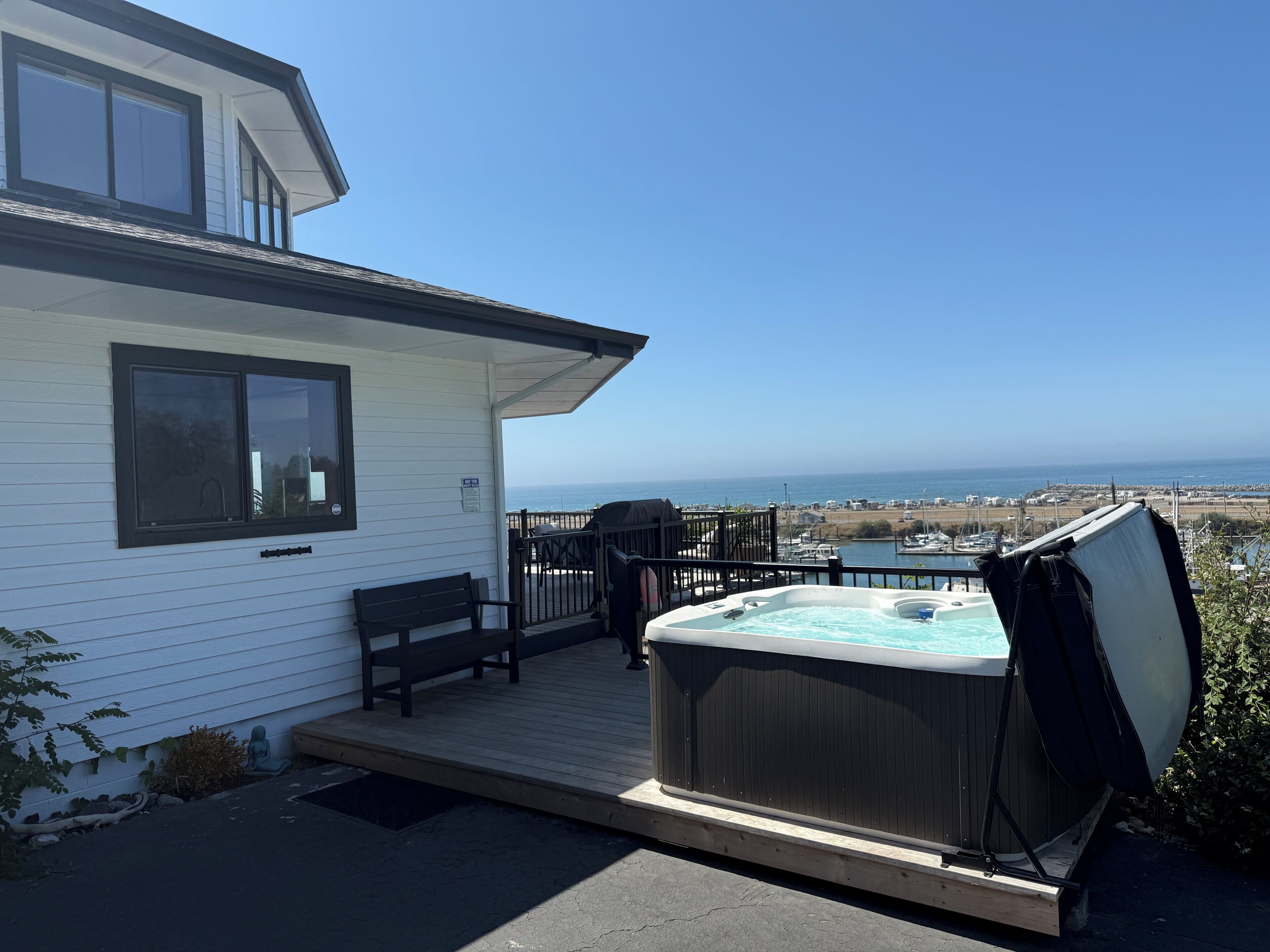 Casa superluxo, vista para a marina | Terraço/pátio
