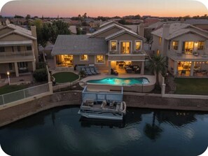 Exterior - Waterfront Home with Heated Pool & Game Room (Glendale)