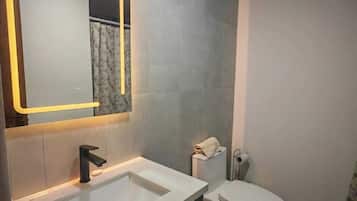 Towels, soap, toilet paper