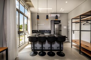 Private kitchen - Beautiful Loft 750m From Canas Beach Tps212 (Florianópolis)