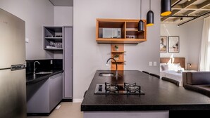 Basic Apartment | Private kitchen - Complete Loft 750m From Canas Beach Tps310 (Florianópolis)