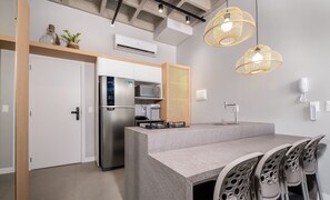 Private kitchen - Decorated Loft 750m From Canas Beach Tps209 (Florianópolis)