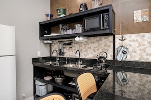 Private kitchen - New Studio 750m From Canas Beach Tps103 (Florianópolis)