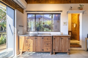 Private kitchen - New Loft With Garden Terrace and Garden Nde0001 (Florianópolis)