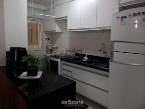 Private kitchen - Mod. Apt 850m From Praia do Sul Vgt025 (Ilhéus)