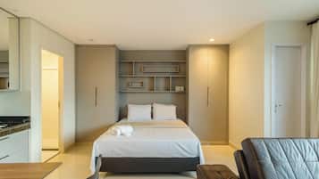 Apartemen Basic | 1 kamar tidur dan Wi-Fi gratis