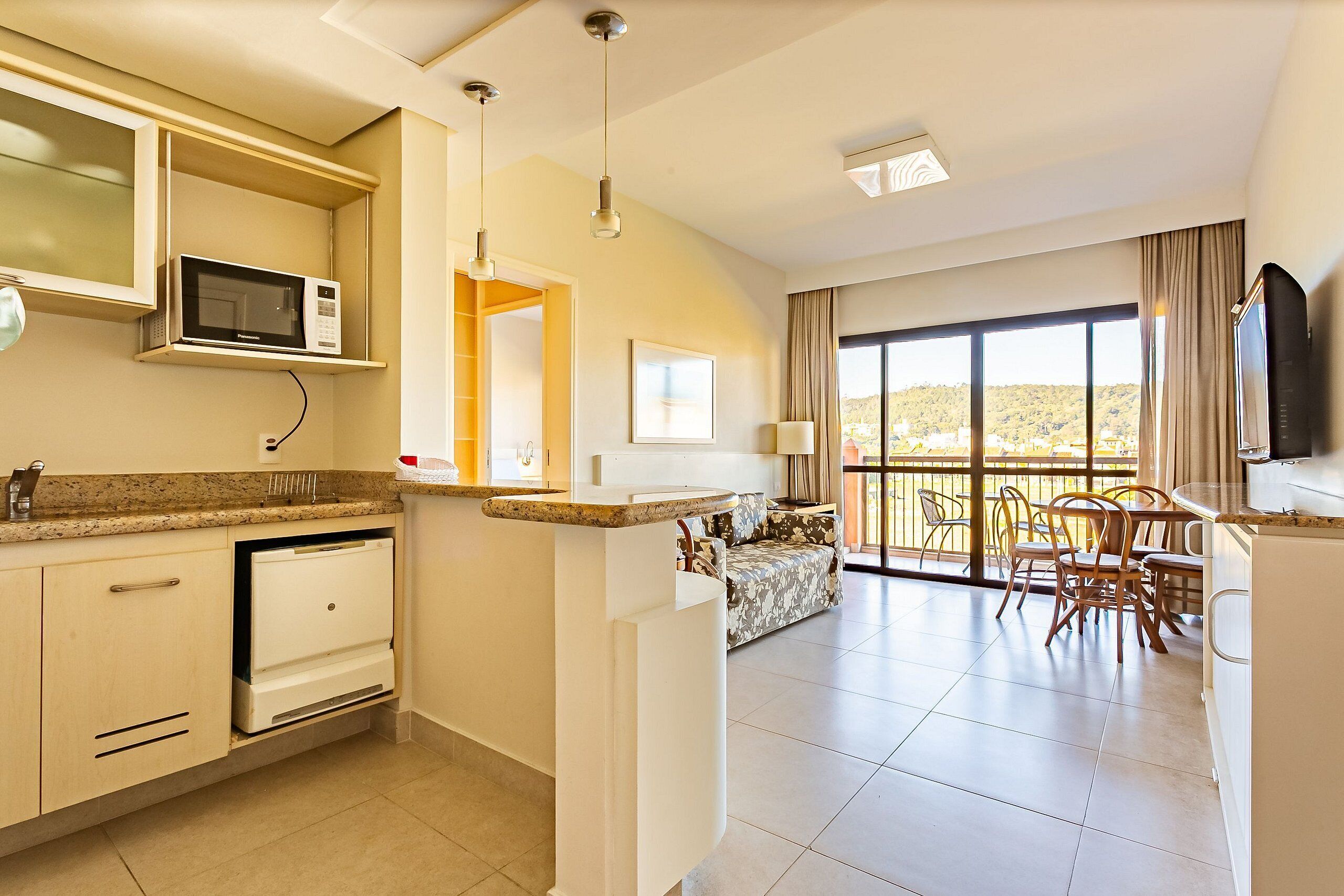Basic Apartment | Living area | 40-inch TV with digital channels