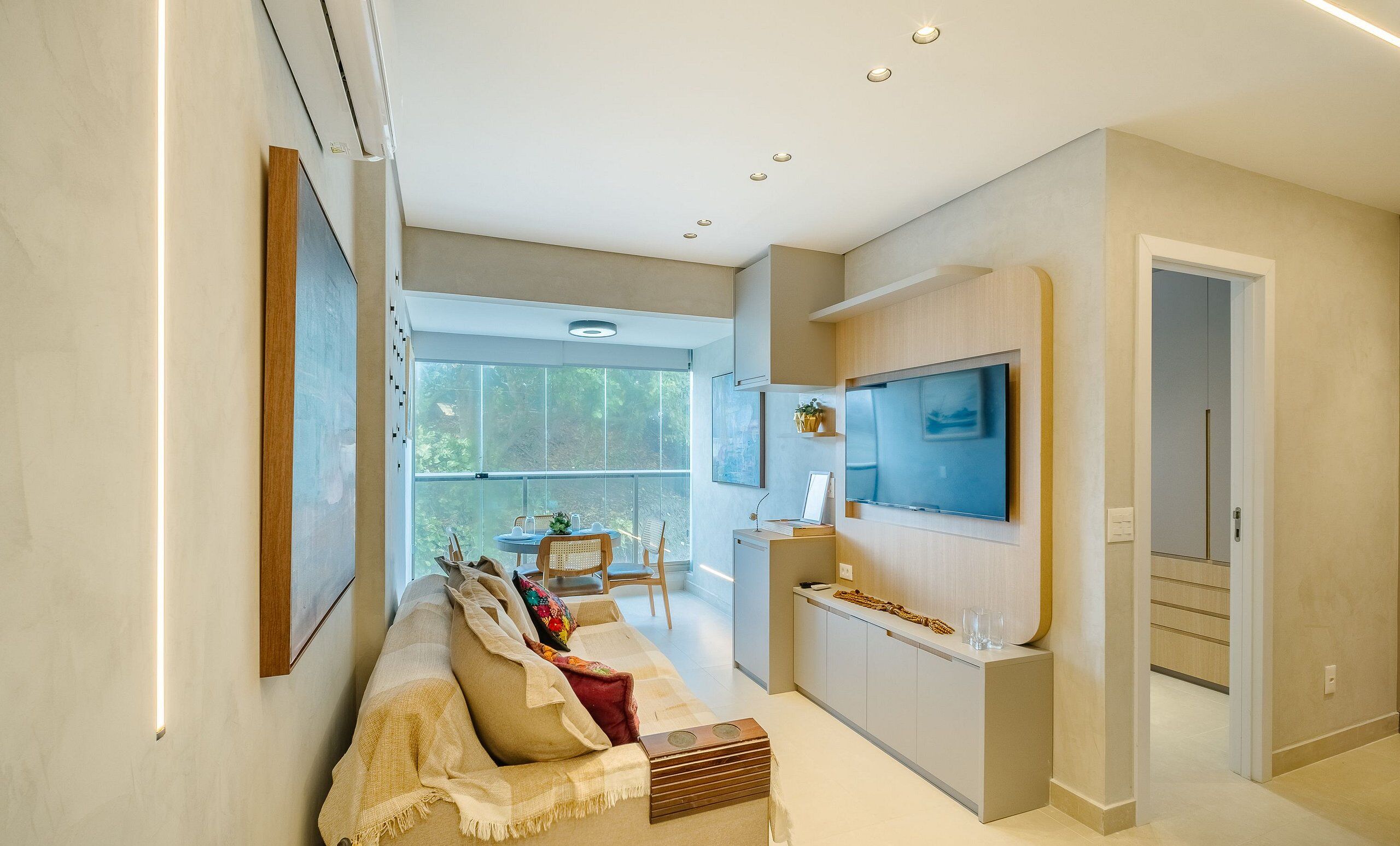 Basic Apartment | Living area | 40-inch TV with digital channels