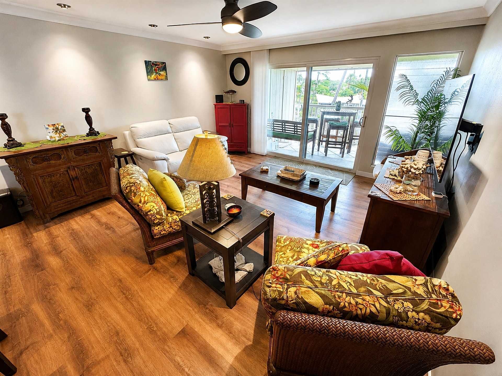 Living Room With Kitchen