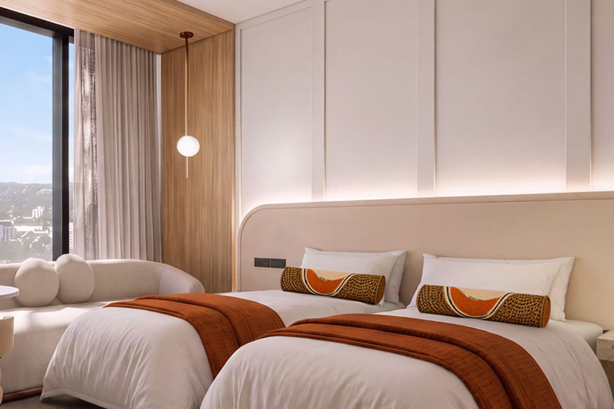 Hills Twin | 미니바, 객실 내 금고, 책상, 노트북 작업 공간
