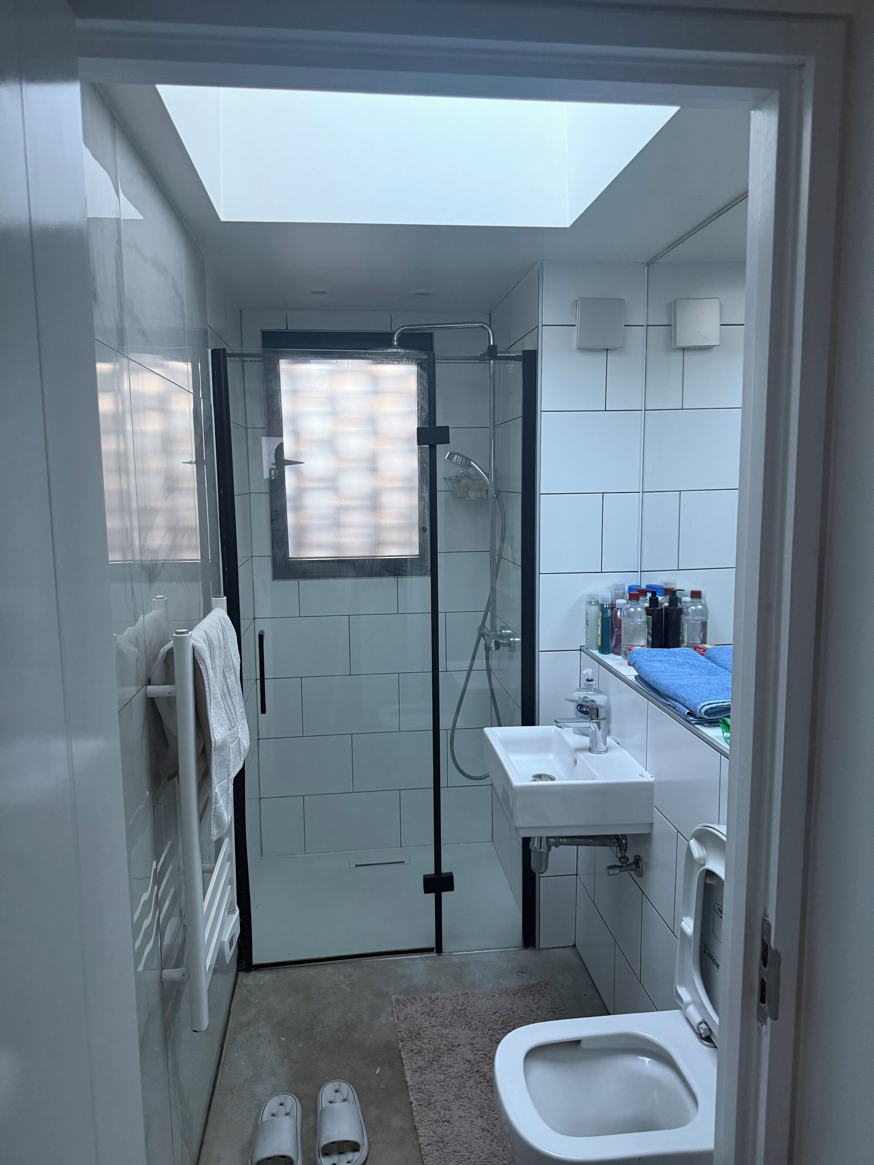 Towels, soap, toilet paper