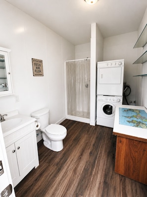 Bathroom - HFF Farm Glamping Resort — 140 Acres of Alberta Beach Adventure (Alberta Beach)