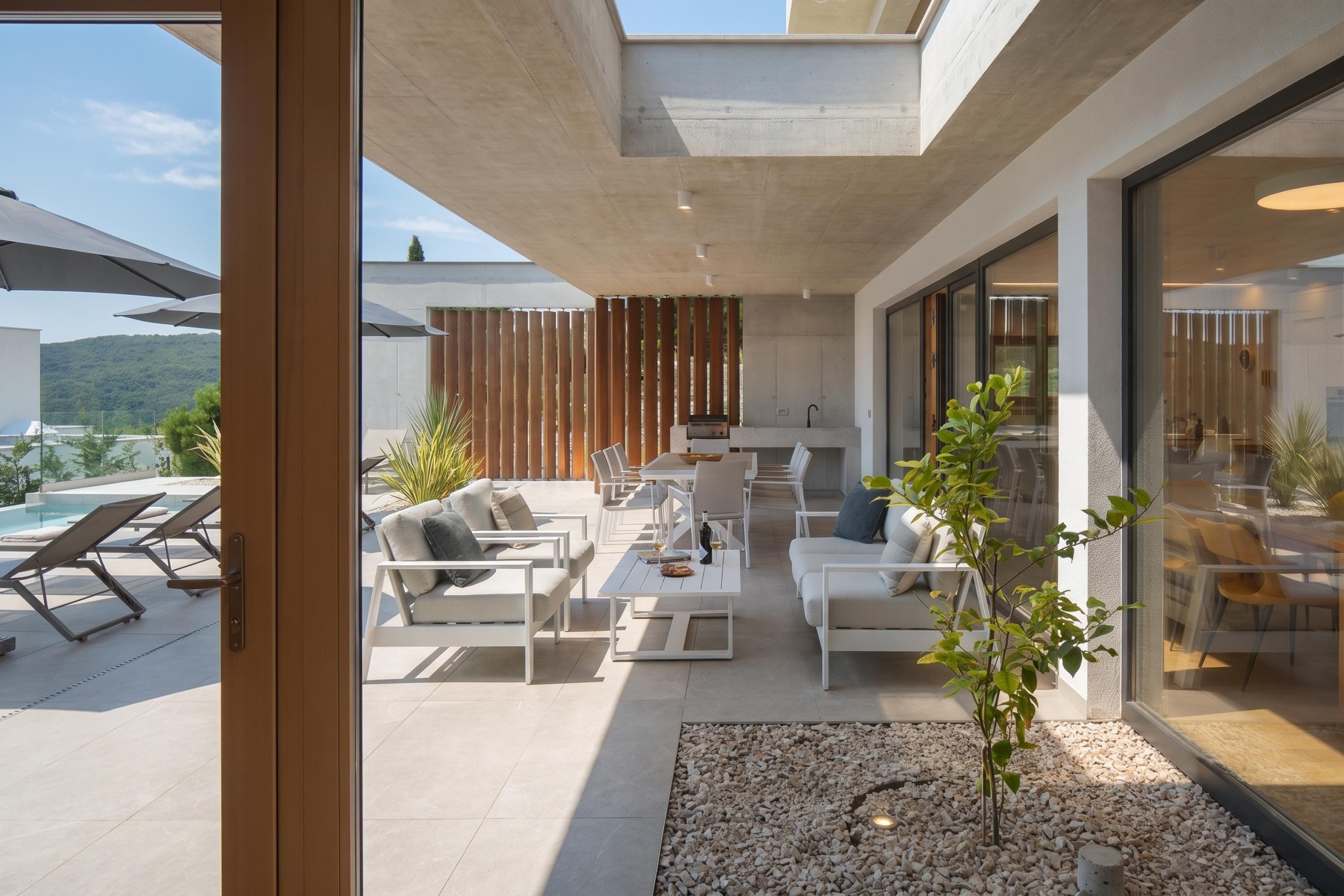 Standard Villa, 4 Bedrooms, Fireplace (Villa Saturea) | Outdoor dining