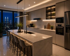 Apartment, Sea View | Private kitchen - Jazz Service Suites Penang (Pulau)