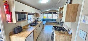 Private kitchen - Haggerston Castle Caravan Hire West Lawn MD (Haggerston)