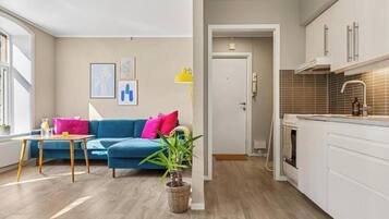 Smart-tv en een open haard