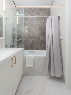 Apartment, 2 Bedrooms, Private Bathroom, Mountain View | Bathroom - Spacious 3-room apartments (Almaty)
