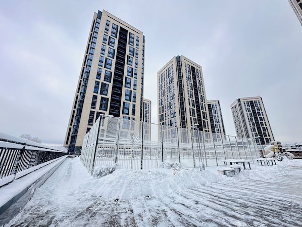 Apartment, Mountain View | Exterior - Loft Apartment near MEGA Alma-Ata (Almaty)