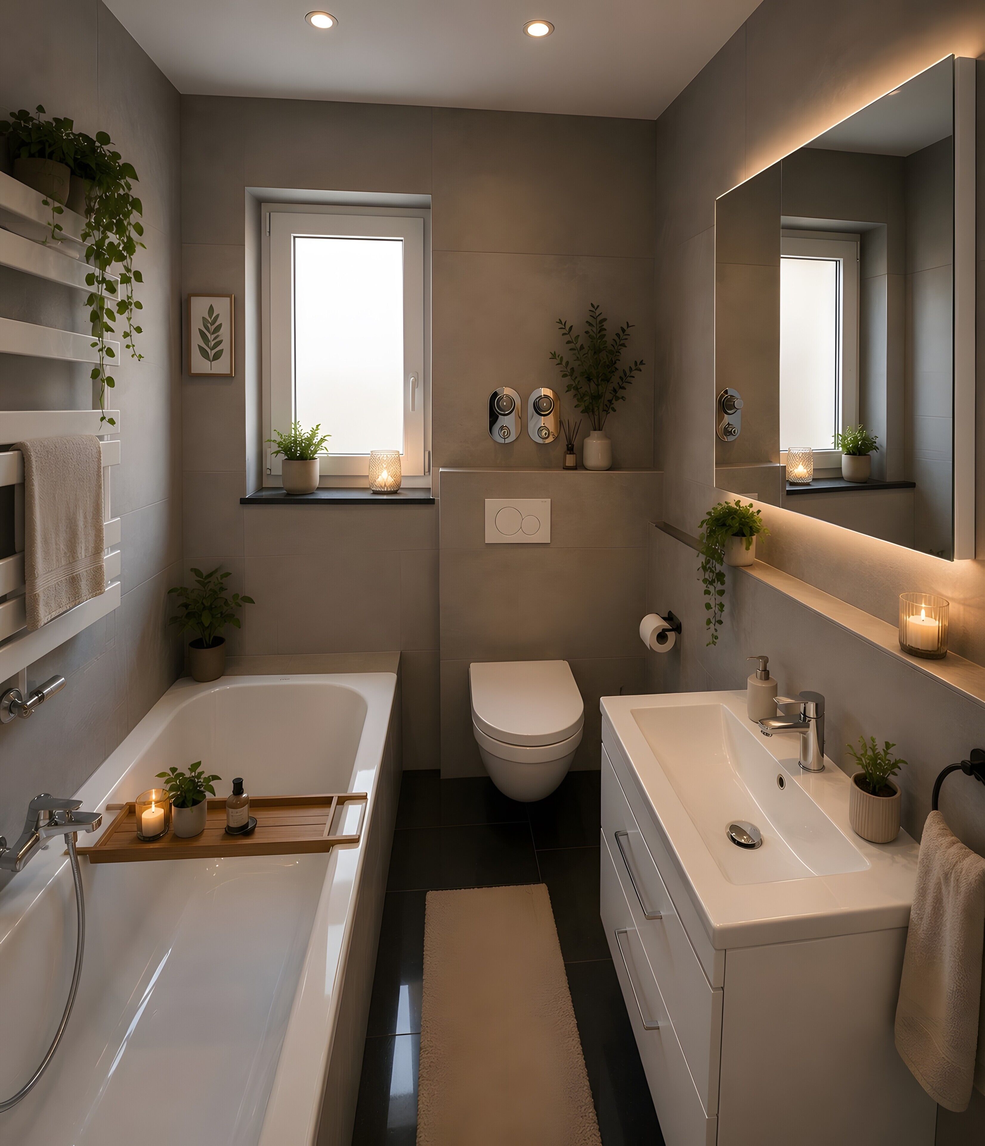 Dusche, Handtücher