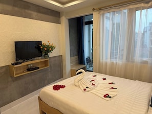 Habitació doble Deluxe, balcó | Wifi gratuïta 
