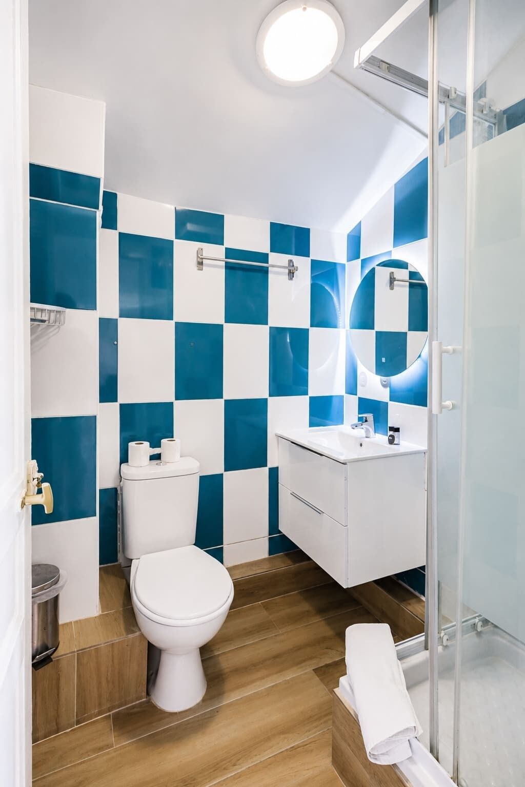 Shower, hair dryer