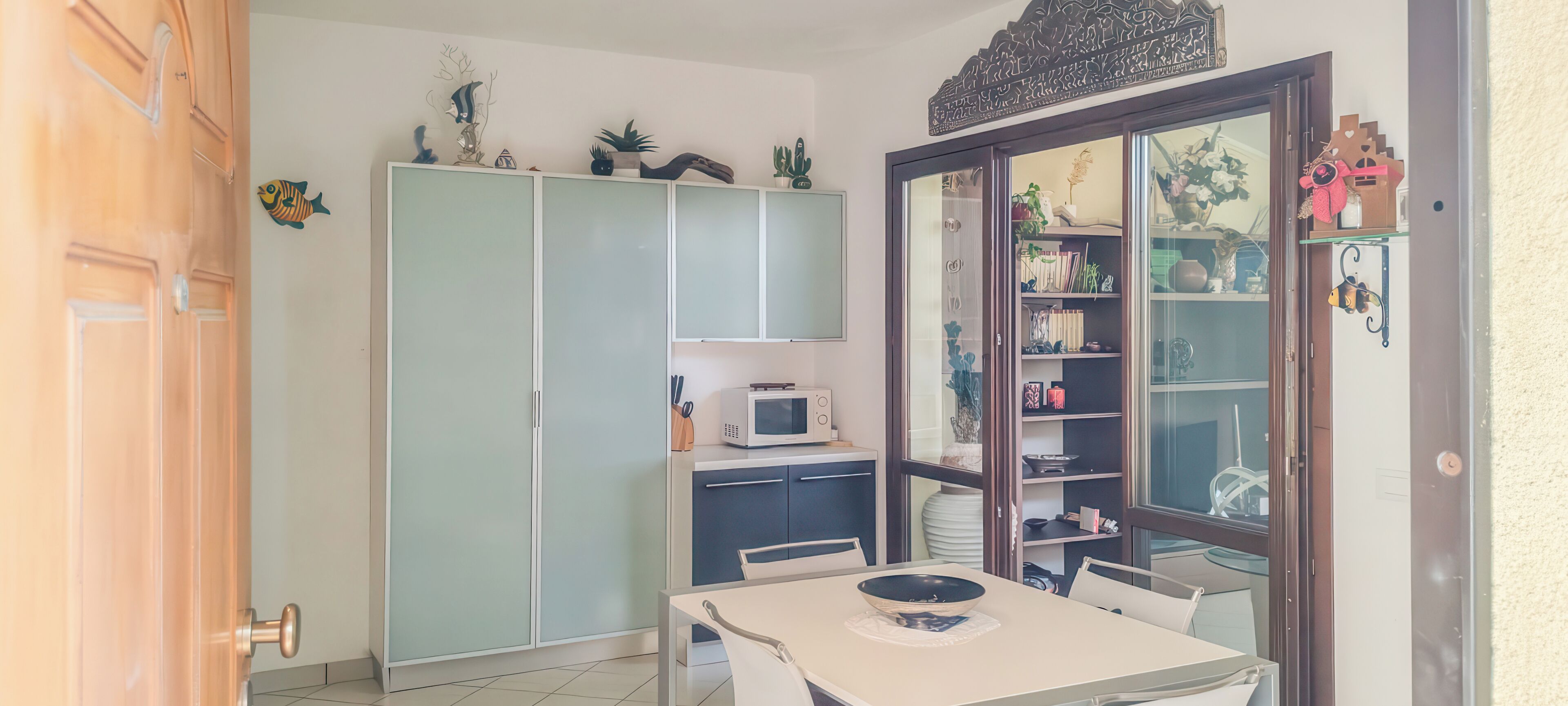 Apartment, Patio, Sea View | Dining room