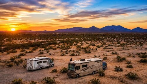 RV Dry Camping Near Arizona Sand Dunes