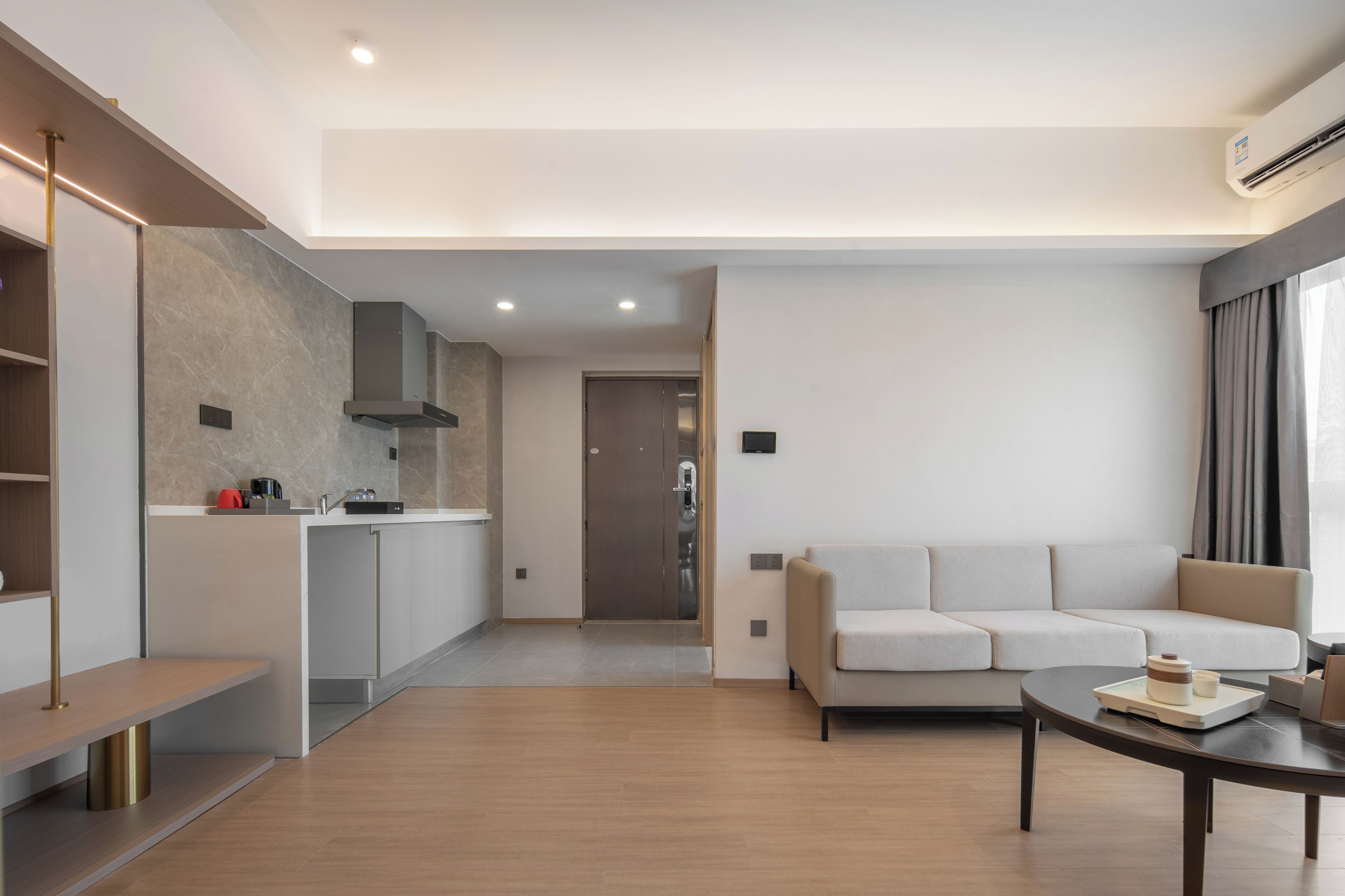 Suite familiar, vistas a la ciudad | Zona de estar
