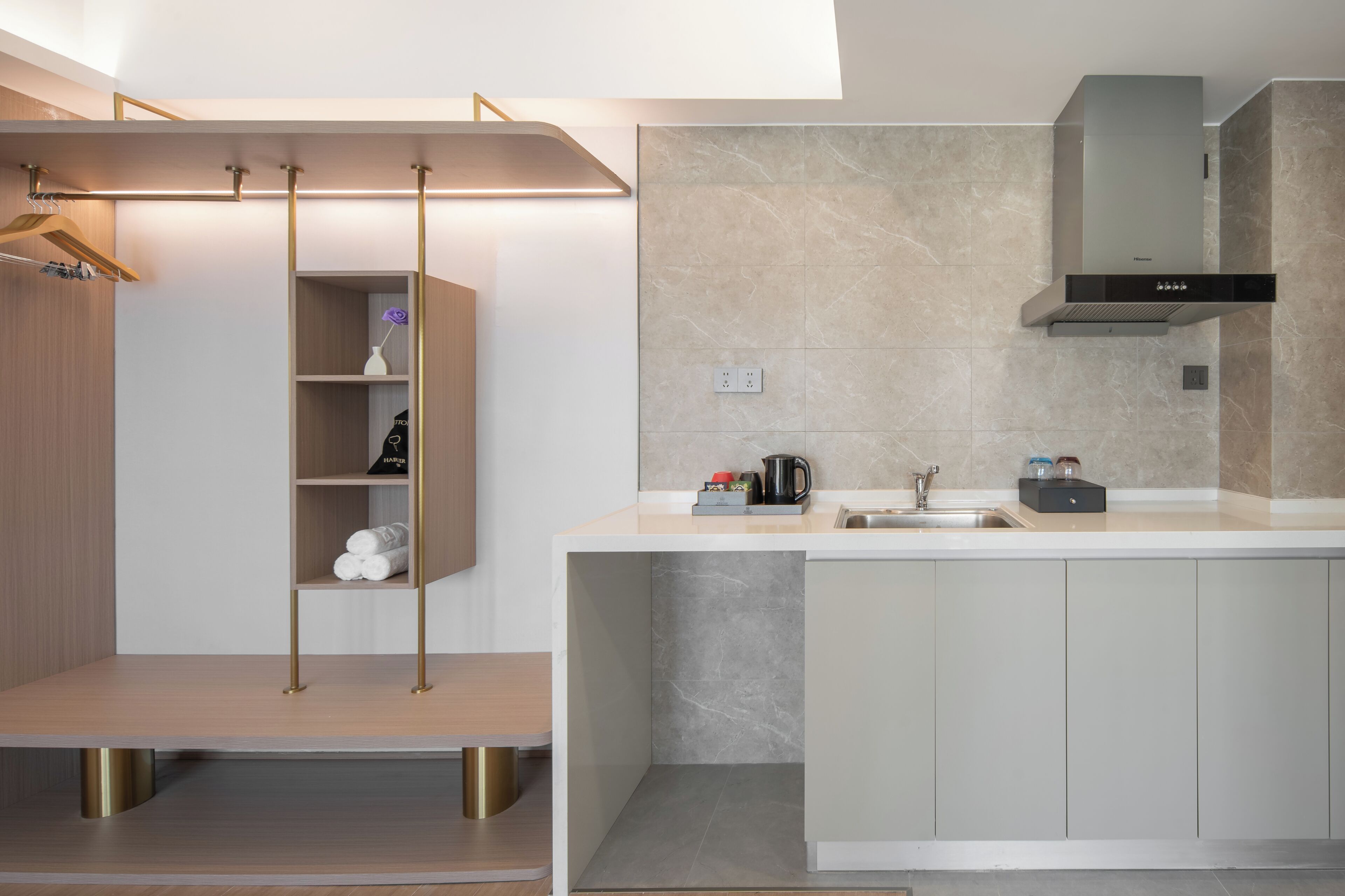 Suite familiar, vistas a la ciudad | Cocina privada