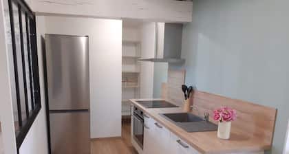 House with pets and AC - 6 guests