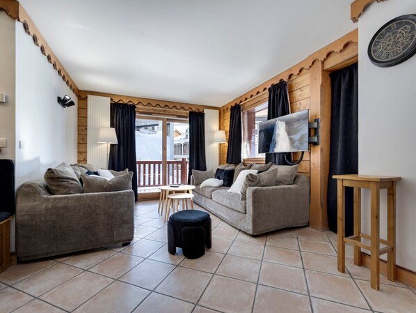 Living area - Ideal duplex in a quiet area - 8 guests (Tignes-Val Claret)