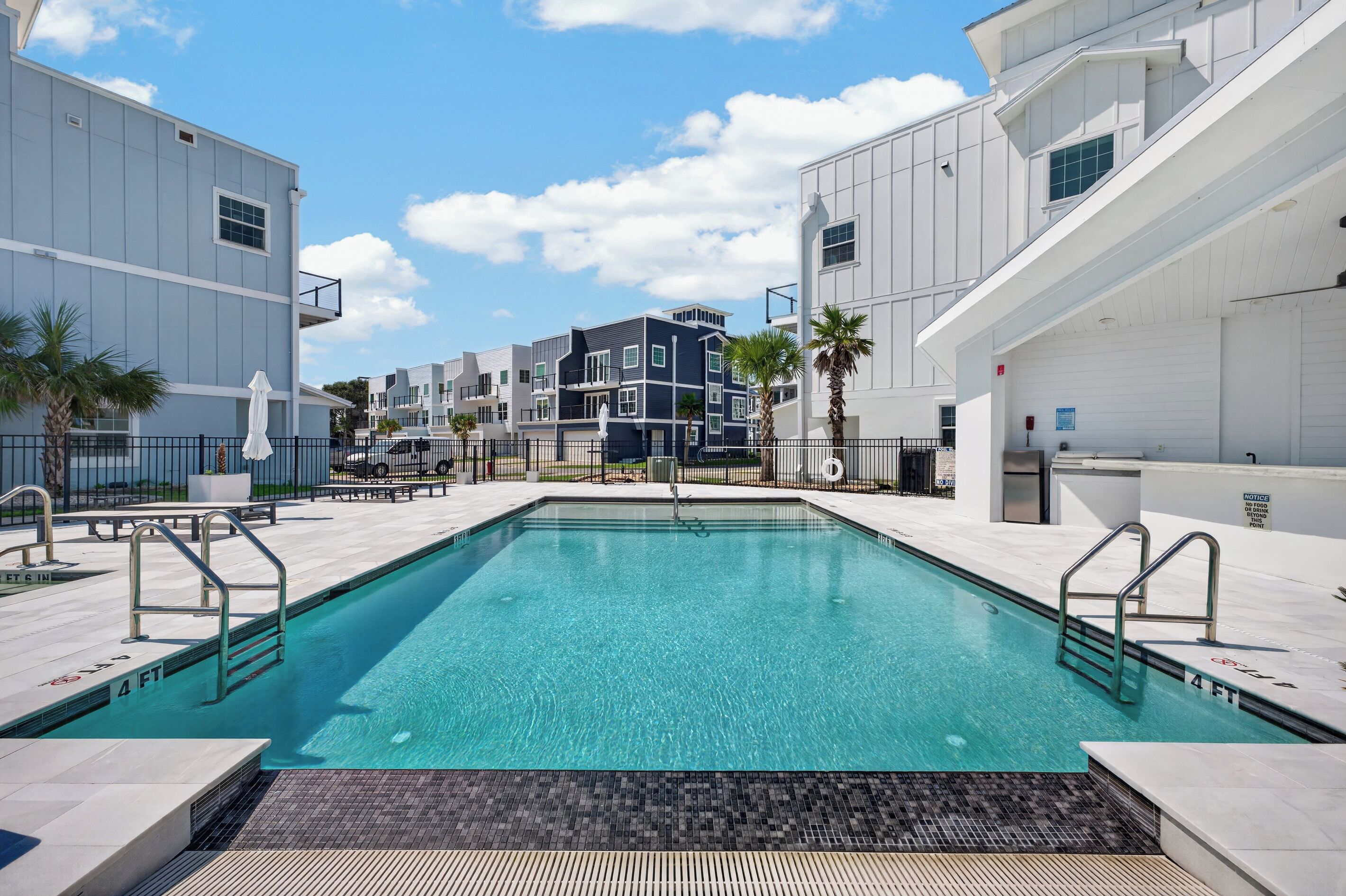A heated pool