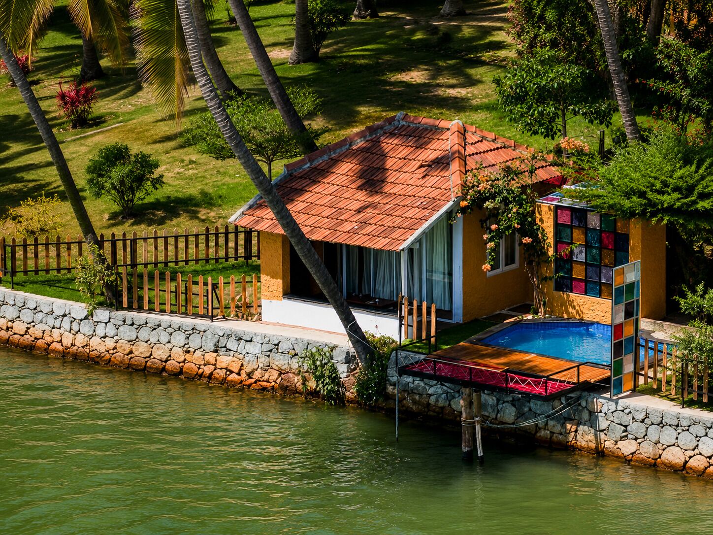 Maison Romantique, vue lac | Piscine