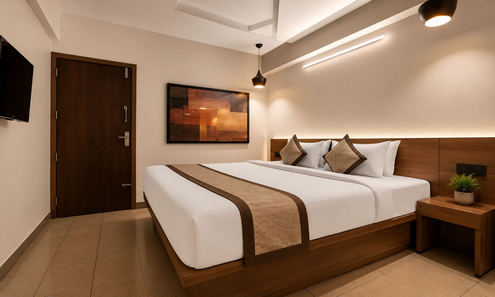 Kamar Double Deluks, pemandangan kota | Brankas, kedap suara, setrika/meja setrika, dan Wi-Fi gratis
