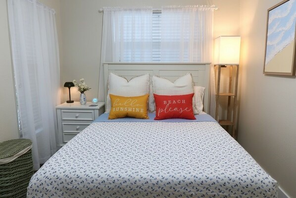 2 bedrooms, iron/ironing board, WiFi, bed sheets
