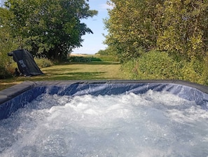 Utendørs boblebad