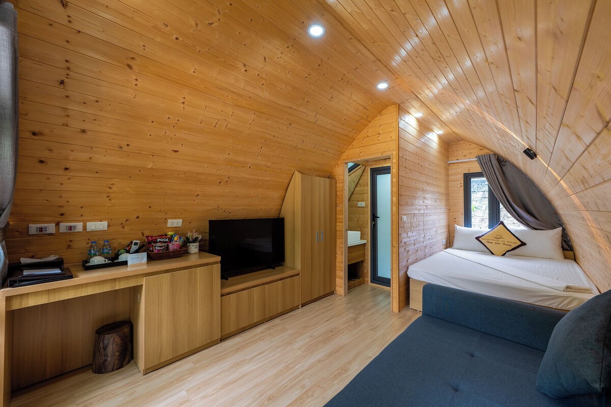 Bungalow dành cho gia đình, không hút thuốc, quang cảnh vườn | Bộ đồ giường kháng dị ứng, két bảo mật tại phòng, màn/rèm cản sáng 