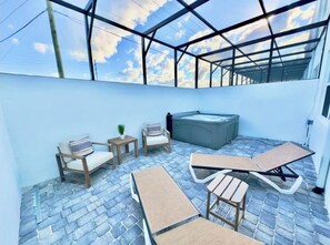 Terrace/patio - Brand New Disney Area Villa + Private Hot Tub (Davenport)
