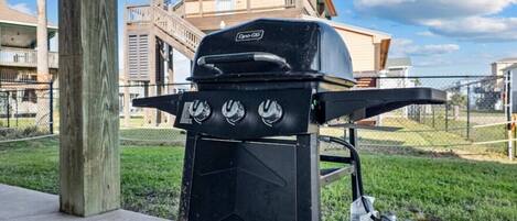 Gas grill for cookouts
