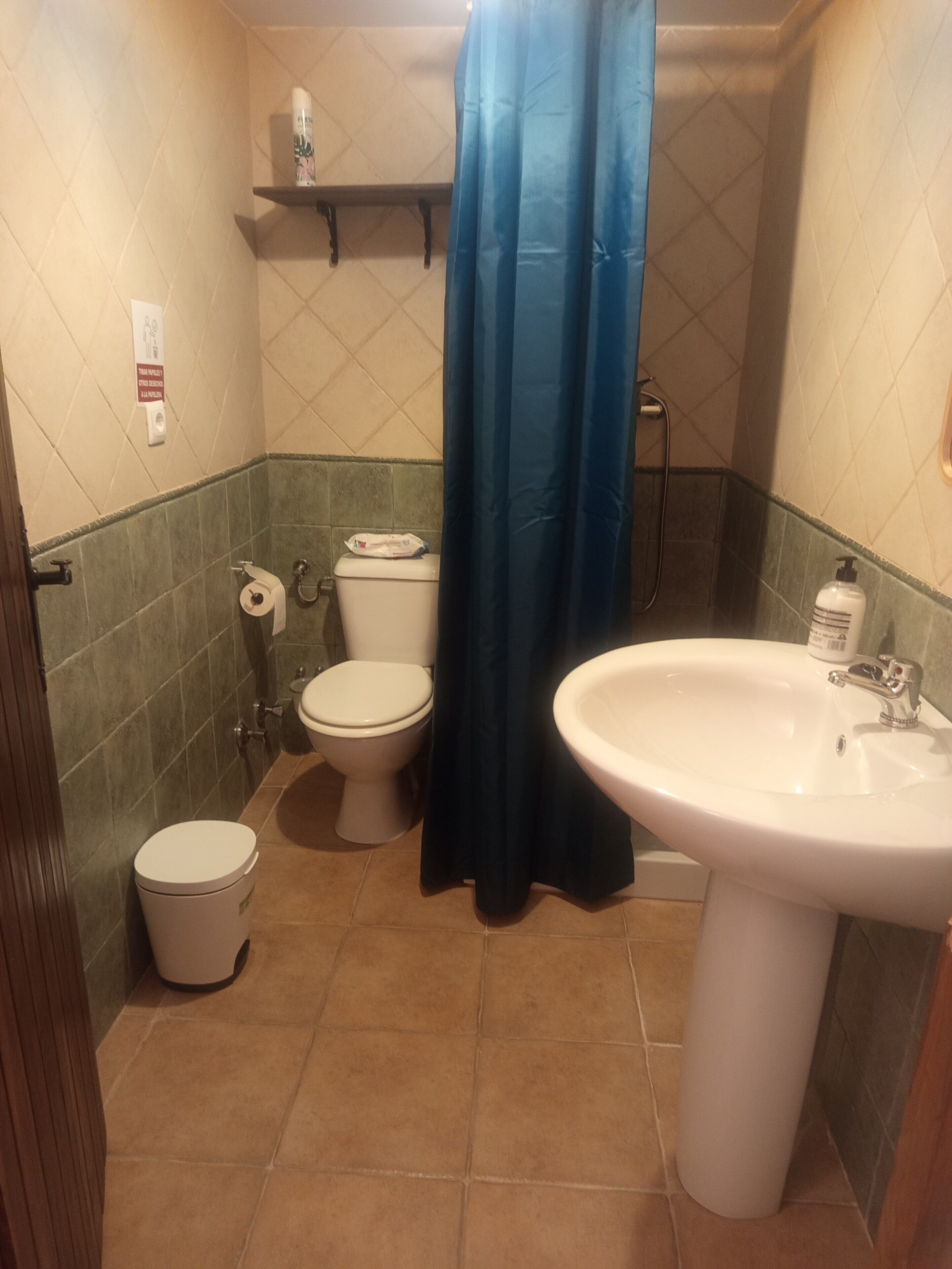 Shower, towels