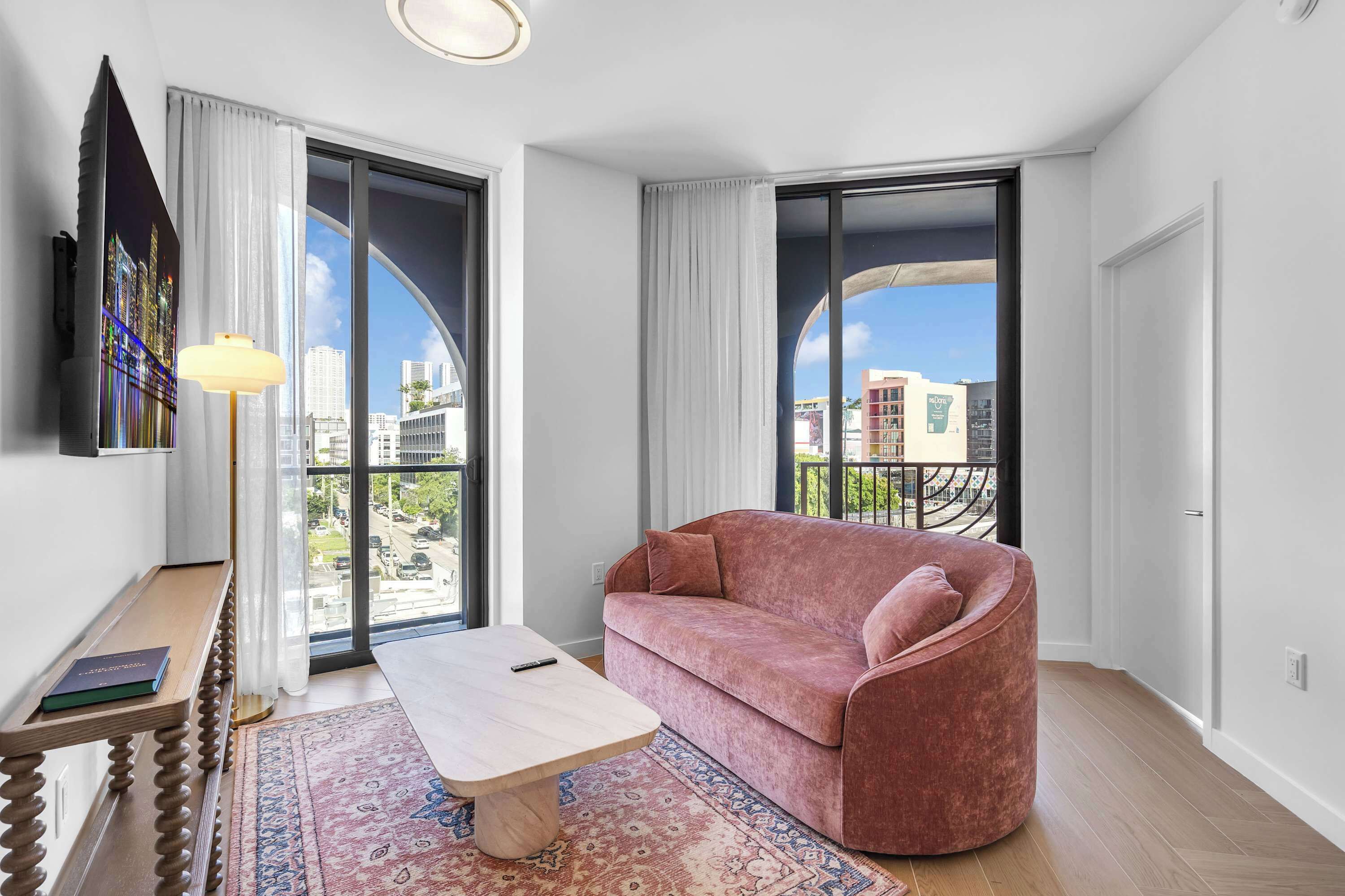 Condo, 2 Queen Beds, Balcony, City View (Wynwood Luxury Atelier) | Living area