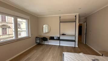 In-room safe, desk, laptop workspace, soundproofing