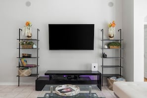 Fernseher, Kamin