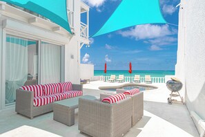 Terrace/patio - Caprice 5 - 3BR Oceanfront Villa + Pool (Nassau)
